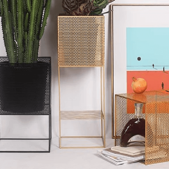 Zane - Modern Nordic Iron Mesh Planter Box | Bright & Plus.
