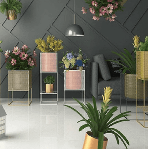 Zane - Modern Nordic Iron Mesh Planter Box | Bright & Plus.