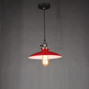 Zelus - Vintage Retro Metal Shade Hanging Lamp | Bright & Plus.