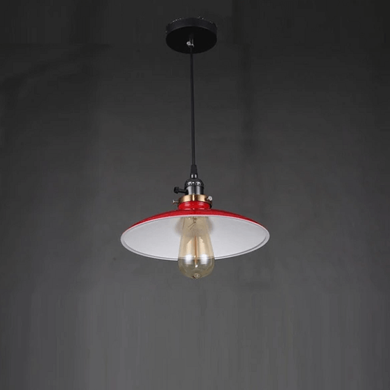 Zelus - Vintage Retro Metal Shade Hanging Lamp | Bright & Plus.