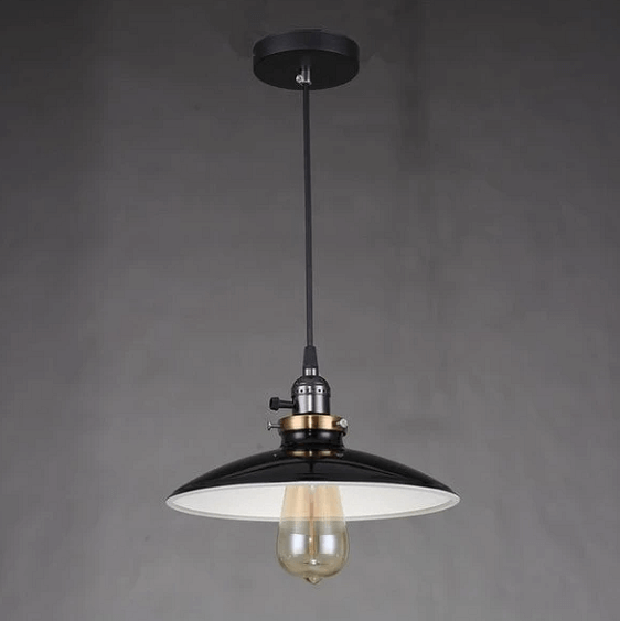 Zelus - Vintage Retro Metal Shade Hanging Lamp | Bright & Plus.