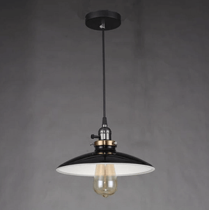 Zelus - Vintage Retro Metal Shade Hanging Lamp | Bright & Plus.