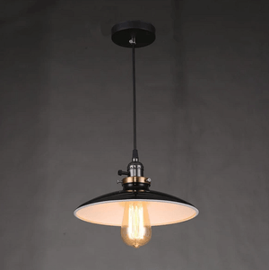 Zelus - Vintage Retro Metal Shade Hanging Lamp | Bright & Plus.