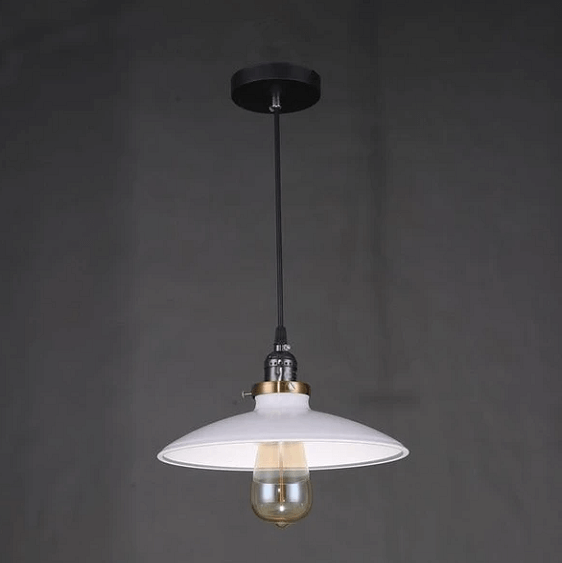 Zelus - Vintage Retro Metal Shade Hanging Lamp | Bright & Plus.