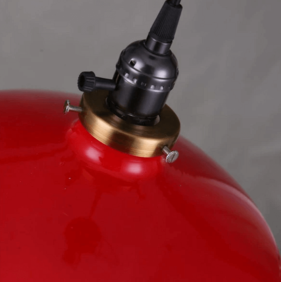 Zelus - Vintage Retro Metal Shade Hanging Lamp | Bright & Plus.