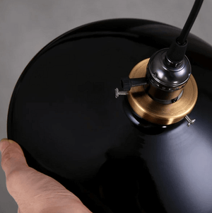 Zelus - Vintage Retro Metal Shade Hanging Lamp | Bright & Plus.