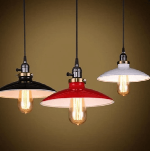 Zelus - Vintage Retro Metal Shade Hanging Lamp | Bright & Plus.