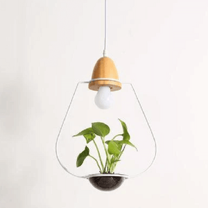 Zox - Modern Nordic Iron Pendant Planter Lamp | Bright & Plus.