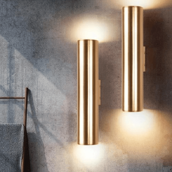 Tobias - Modern Nordic Art Deco Cylinder Wall Lamp | Bright & Plus.